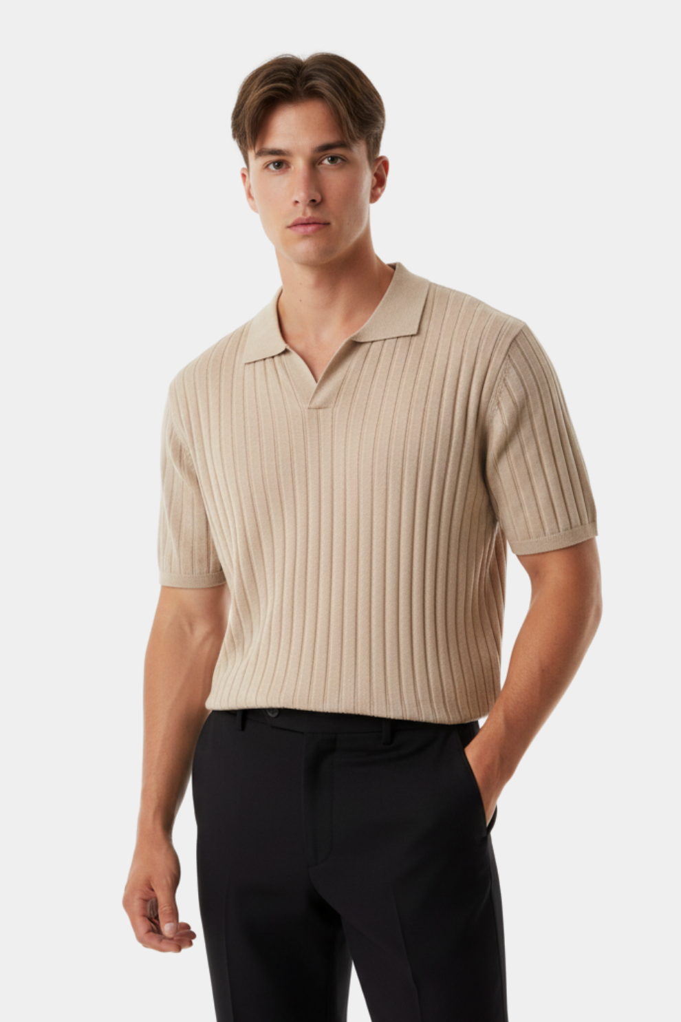 Urban Luxe Rib Polo by Zaizy
